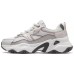 Skechers D'LITES 5.0 Wear-Resistant Breathable Support Height Increasing Low-Top Chunky Sneakers Women's Gray Silver Light Gray/Silver, 39