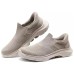 Skechers WOMEN'S GO WALK Anti-Slip And Wear-Resistant Breathable Low-Top Casual Shoes Women's Taupe Серо-коричневый, 35
