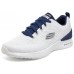 Skechers Skech Air Dynamight Cushioned Slip Resistant Abrasion Resistant Low Top Casual Shoes Men's White Blue Белый, 39.5