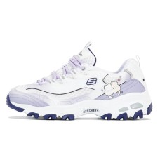Skechers D'Lites 1.0 Chunky Sneakers Women's Low-Top Purple Белый Фиолетовый, 38.5