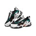 Skechers Stamina V2 Cushioned Wear-Resistant Breathable Low-Top Chunky Sneakers Men's Black White Green Orange 42.5