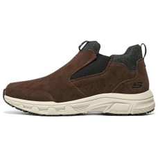 Skechers Lifestyle Oak Canyon Cushioned Anti-Slip And Wear-Resistant Lightweight Low-Top Casual Shoes Men's Brown Black 42.5