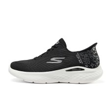 Skechers WOMEN'S GO Series Durable Breathable Lightweight Low-Top Running Shoes Women's Black White Черно-белый, 36