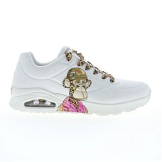 Skechers Uno Dr. Bombay Snoop Dogg Mens White Lifestyle Sneakers Shoes 11