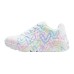 Skechers Girls UNO Durable Breathable Low Top Kids Lifestyle Shoes White Kids' Белый, 34