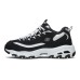 Skechers D'LITES Non-slip Wear-resistant Shock Absorption Low-Top Chunky Sneakers Women's Black White Черный, 35.5