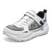 Skechers Abrasion Resistant Low Top Kids' Running Shoes White Blue Kids' White blue, 30