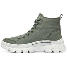 Skechers Roadies Abrasion Resistant Lightweight Cushioning High Top Canvas Shoes Women's Green Зеленый, 37