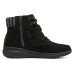 Skechers Glacial Ultra Ankle Boots Women's Black Gray Color 36