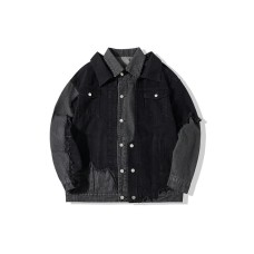 EPTISON Denim Jacket Unisex Black Черный, 175/96A
