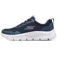 Skechers Go Walk Fle Cushioning Anti-Slip And Wear-Resistant Rebound Low-Top Casual Shoes Women's Blue Pink голубой розовый, 35.5