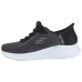 Skechers Slip Ins Slip-Ins Technology Cushioning Wear-Resistant Low-Top Casual Shoes Women's Black White Черно-белый, 36.5