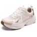 Skechers Cushioned Anti-Slip Wear-Resistant Lightweight Height Increasing Low-Top Chunky Sneakers Men's Taupe Серо-коричневый, 41