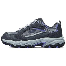 Skechers OUTDOOR Support Low-Top Casual Shoes Women's Gray/Purple/Black Gray/Purple/Black, 37