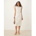ASOS DESIGN lace knit waistcoat co-ord in ecru XS - EU 32-34