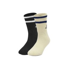 Skechers Kids Socks 2 pairs (carbon black / hemp rope gray /03EA), L