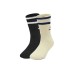 Skechers Kids Socks 2 pairs (carbon black / hemp rope gray /03EA), L