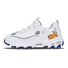 Skechers D'LITES 1.0 Puffy Kitten Slip-Resistant Low-Top Chunky Sneakers Women's White Белый, 35.5