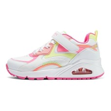 Skechers Cushioning, Wear Resistant Low Top Kids Lifestyle Shoes White Kids' Белый, 35
