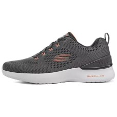 Skechers Skech Air Dynamight Cushioning Wear Resistant Low Top Casual Shoes Men's Charcoal Gray Серый, 41