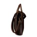 Simple&nature Cow Leather Handbag Shoulder Bag Crossbody Bag Briefcase Medium Size Men's Dark Brown Коричневый