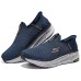 Skechers MEN'S GO Cushioned Slip-Resistant Low-Top Running Shoes Men's Blue Синий, 42.5