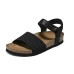 Skechers Modern Comfort Strap Sandals Low Heel Women's Black Черный, 37