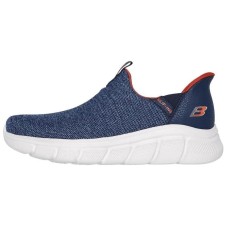 Skechers Slip Ins Anti-Slip Wear-Resistant Low-Top Casual Shoes Men's Marine Blue Синий, 39.5