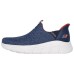 Skechers Slip Ins Anti-Slip Wear-Resistant Low-Top Casual Shoes Men's Marine Blue Синий, 39.5