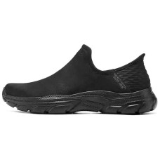 Skechers SKECHERS MENS USA Anti-Slip Wear-Resistant Low-Top Casual Shoes Men's Black Черный, 40