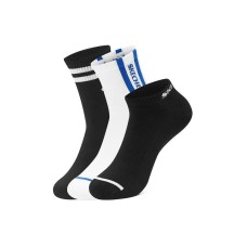 Skechers Knee-High Socks Unisex 3 Pack 3 Pack (Carbon Black/Bright White/Carbon Black/036Y), M