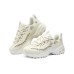 Skechers DLITES Cushioning Wear-Resistant Low-Top Casual Shoes Women's Ecru 36.5