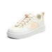 Skechers Sport Court 92 Anti-Kick Cushioning Low-Top Kids' Skateboarding Shoes White Yellow Teenagers 27.5