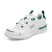 Skechers Durable Breathable Low-Top Casual Running Shoes Men's White Green White green, 41