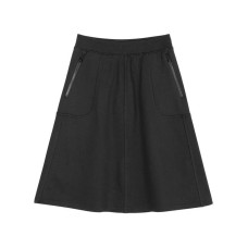 Skechers Casual Long Skirts Women's Pitch Black Черный, S