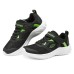 Skechers Anti-Kick And Wear-Resistant Low-Top Kids' Running Shoes Black Green Teenagers 30