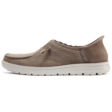 Skechers Slip Ins Wear-Resistant Low-Top Casual Shoes Коричневый, 38.5