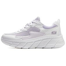 Skechers Cushioning Anti-Slip And Wear-Resistant Low-Top Casual Shoes Women's Purple White Purple White, 39