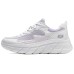 Skechers Cushioning Anti-Slip And Wear-Resistant Low-Top Casual Shoes Women's Purple White Purple White, 39