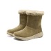 Skechers ON THE GO STELLAR Thermal Abrasion Resistant Slip Resistant Crew Snow Boots Women's Brown Коричневый, 36
