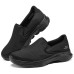 Skechers GO WALK Anti-Slip Wear-Resistant Low-Top Casual Shoes Men's Black Черный, 41.5