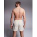 South Beach contrast plain swim short in taupe Серо-коричневый, M