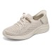Skechers Cushioned Wear-Resistant Breathable Low-Top Casual Running Shoes Men's Ecru 39.5