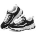 Skechers D'Lites 1.0 Chunky Sneakers Women's Low-Top Black White Черно-белый, 36