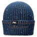 Skechers Knitted Fabric Beanies Unisex Navy Blue OS, Navy Blue