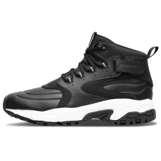 Skechers DLITES Cushioning Anti-Slip And Wear-Resistant High-Top Chunky Sneakers Men's Black 41.5