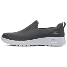 Skechers Shock Absorbing, Non Slip, Wear Resistant, Breathable And Lightweight Low Top Casual Shoes Men's Charcoal Gray Серый, 42.5