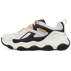 Skechers D'LITES Bubbling Bear Cushioning Anti-Slip And Wear-Resistant Low-Top Chunky Sneakers Men's Black White Orange черный белый оранжевый, 45