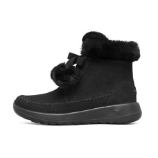 Skechers ON THE GO Warm And Wear-Resistant Short Snow Boots Women's Charcoal Black 37