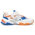 Skechers Stamina V2 Cushioning Anti-Slip Wear-Resistant Breathability Low-Top Chunky Sneakers Men's White Orange Blue 39.5